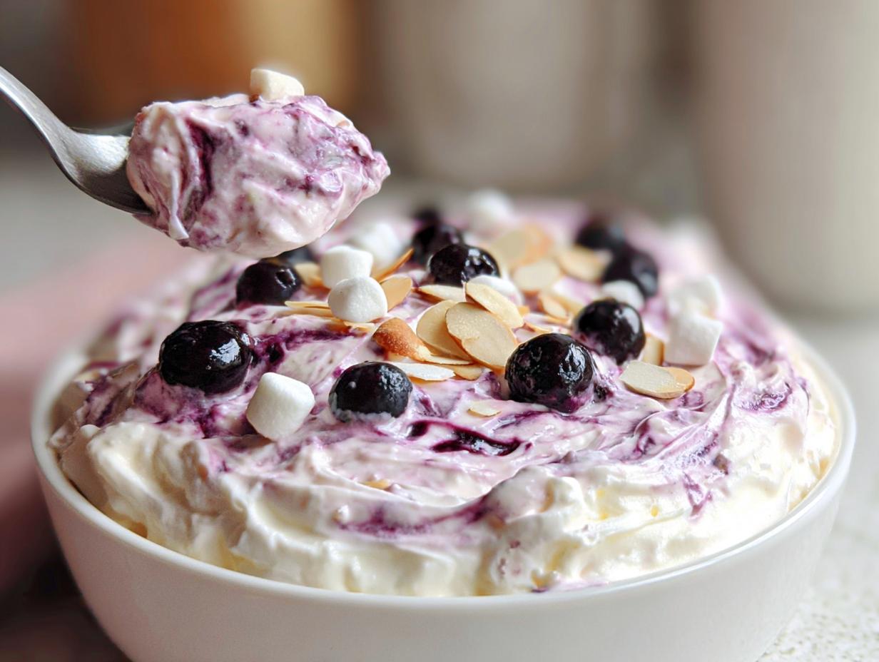 Blueberry Cheesecake Fluff Salad