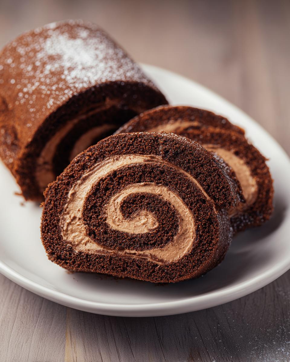 Chocolate Mocha Swiss Rolls. - detail 2
