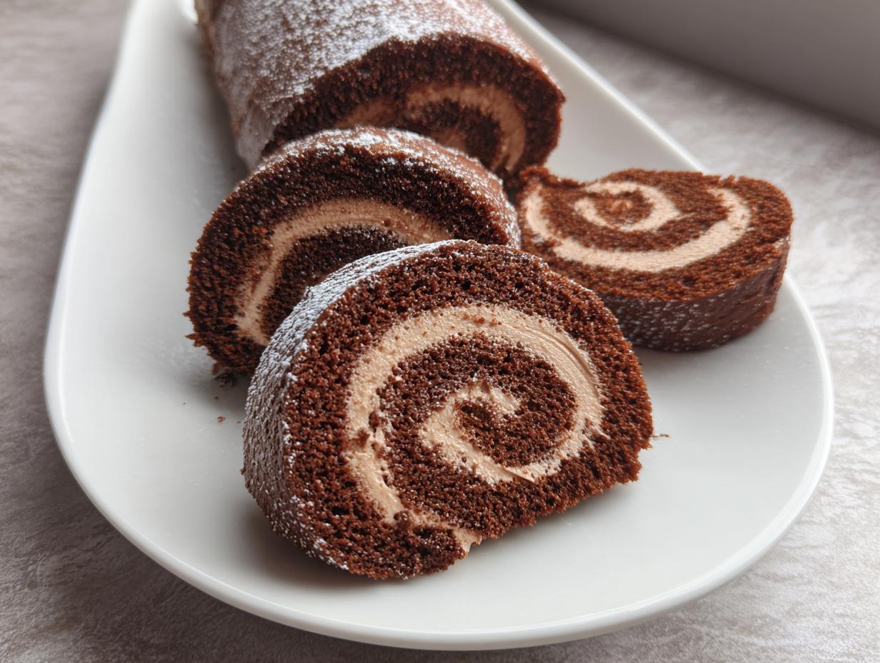 Chocolate Mocha Swiss Rolls.