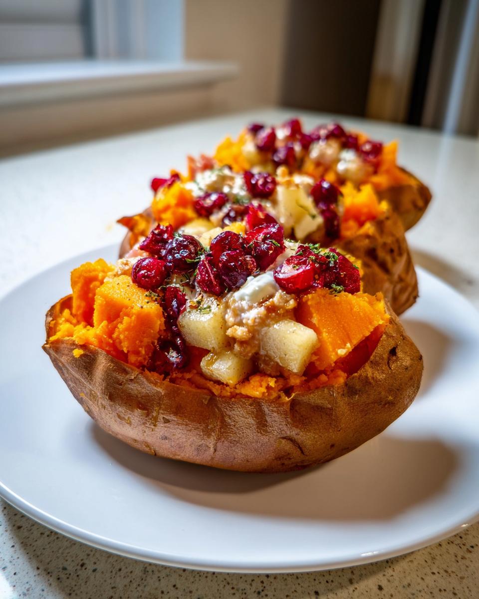 Cranberry Apple Stuffed Sweet Potatoes - detail 1