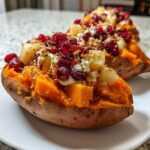 Cranberry Apple Stuffed Sweet Potatoes