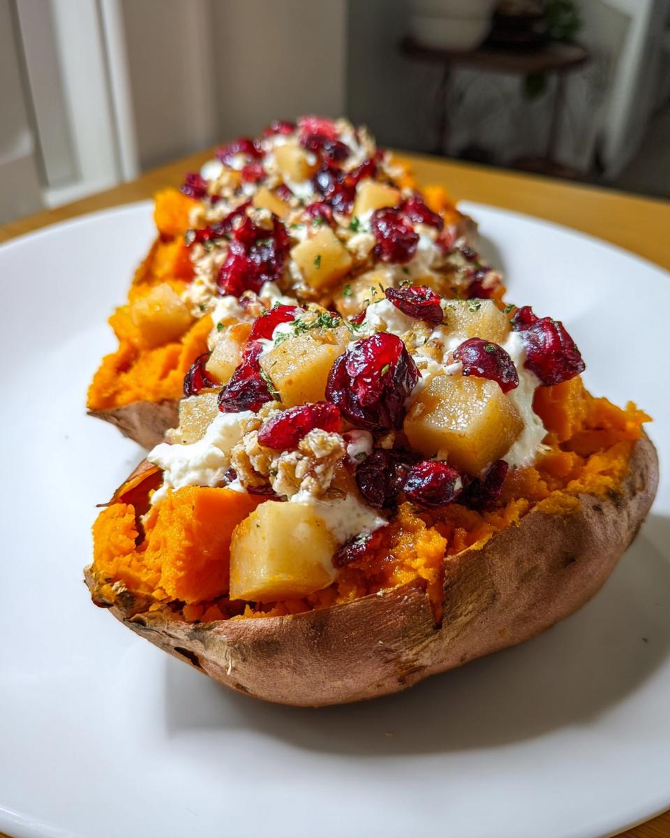 Cranberry Apple Stuffed Sweet Potatoes - detail 2