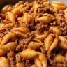 Creamy Beef and Shells