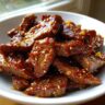 Honey Glazed Steak Strips