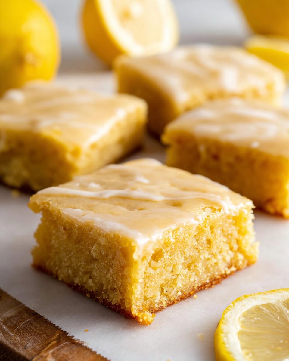 Lemon Brownies - detail 1
