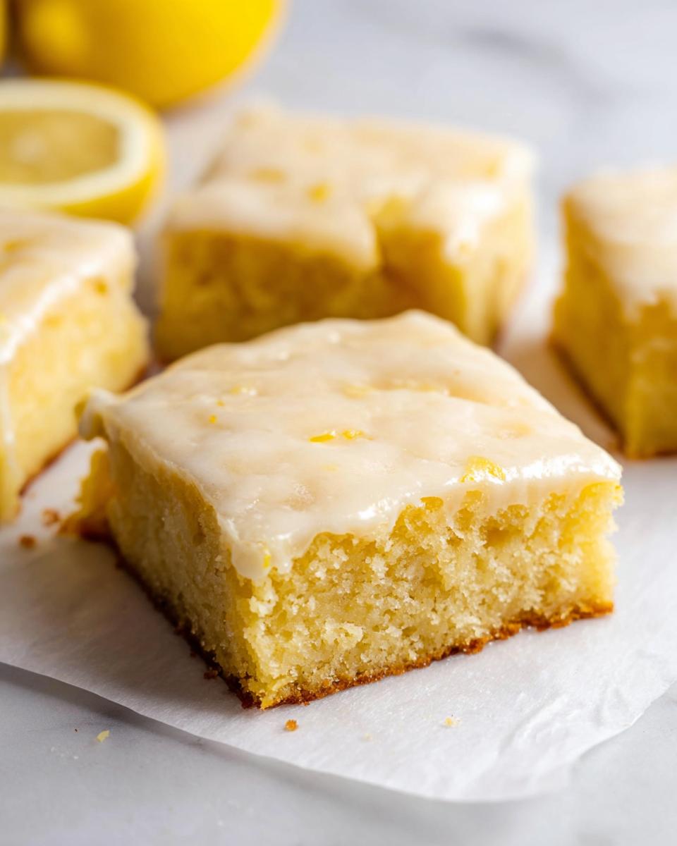 Lemon Brownies - detail 2