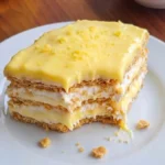 No Bake Lemon Eclair Cake