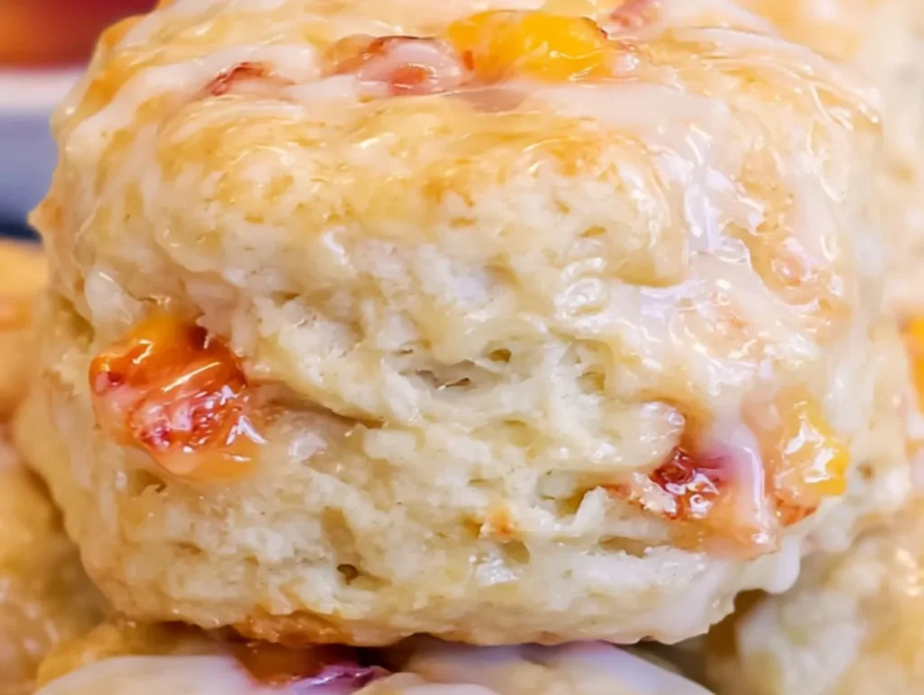 Peach Buttermilk Biscuits