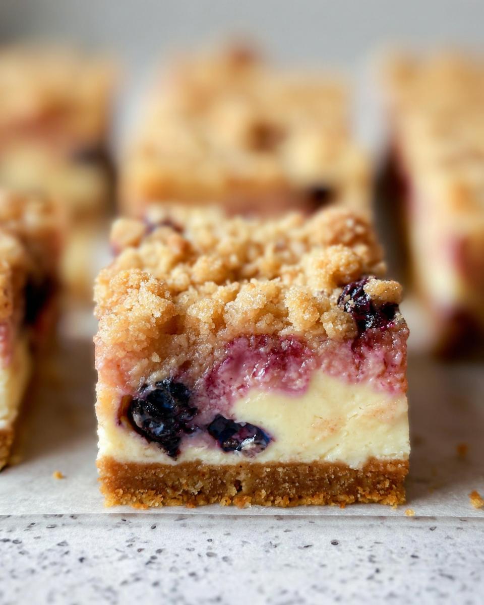 Rhubarb Cream Cheese Bars - detail 1