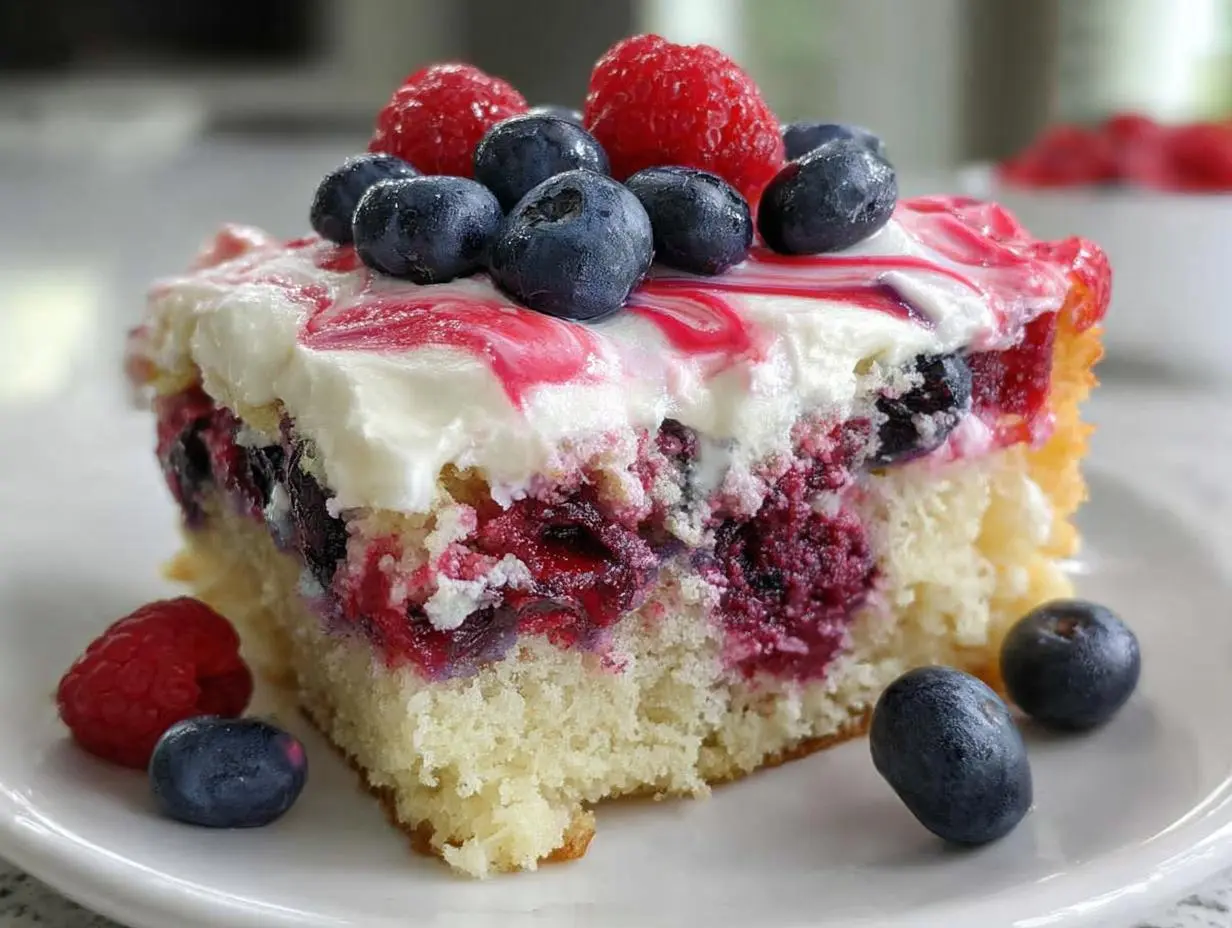 Berry Sheet Cake