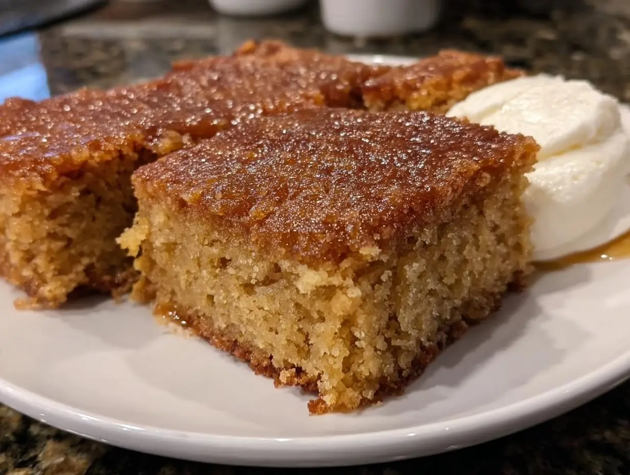 Buttery Brown Sugar Cake Squares Recipe