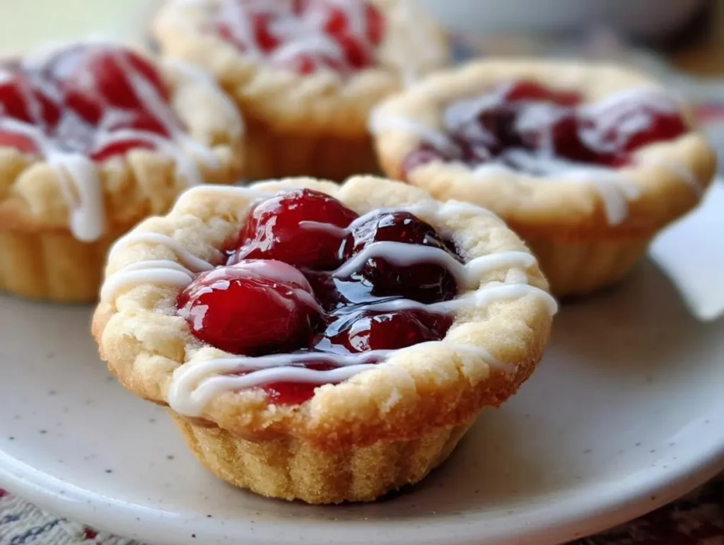 Cherry Pie Cookie Cups