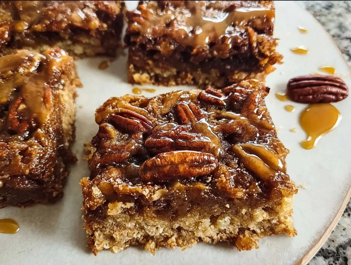 COCONUT CARAMEL PECAN PIE BARS