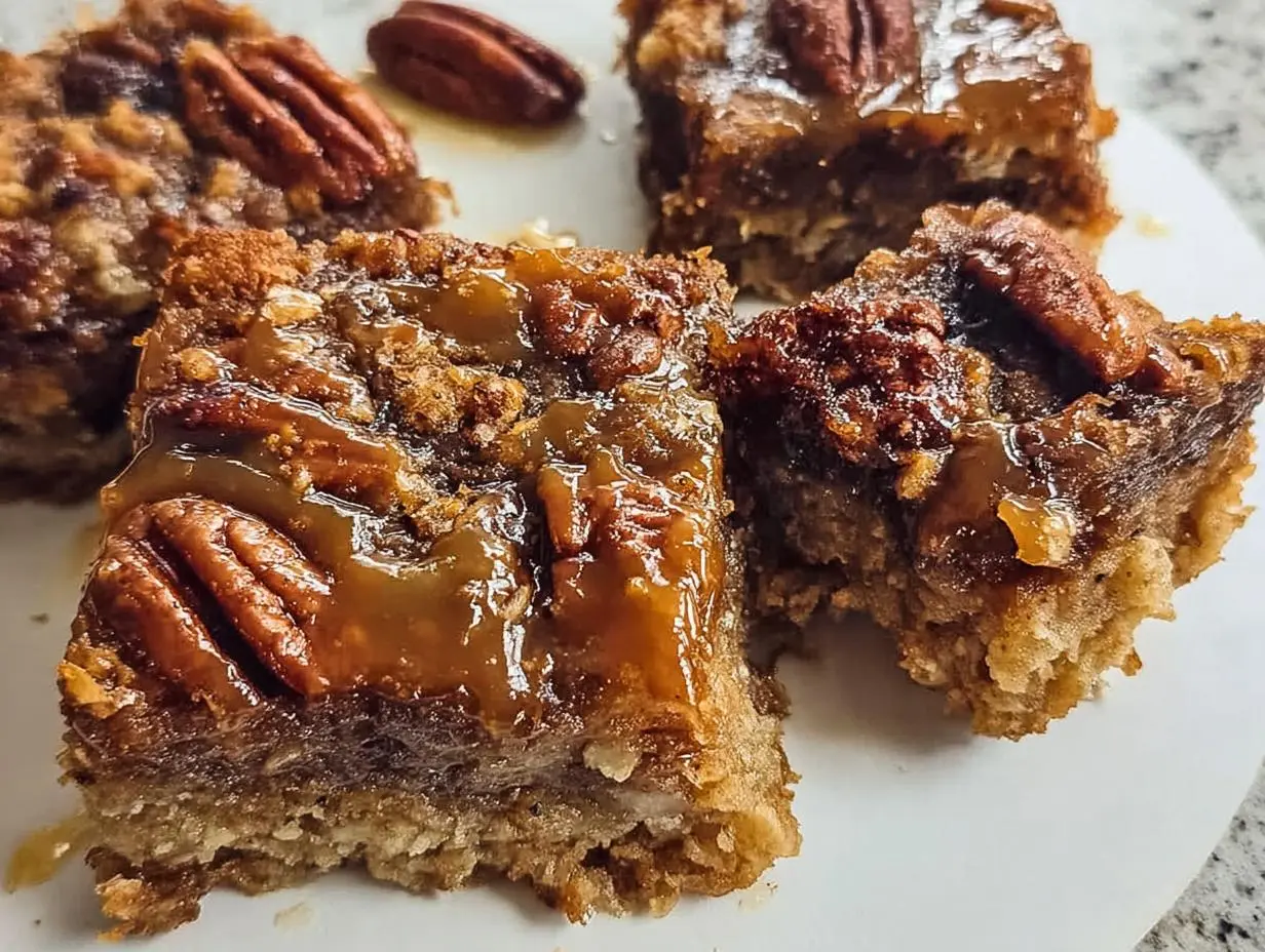 COCONUT CARAMEL PECAN PIE BARS Recipe