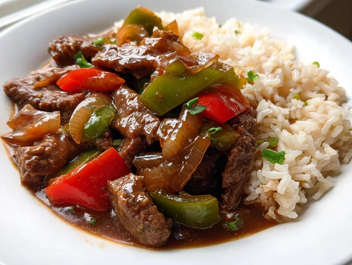 Crock Pot Pepper Steak