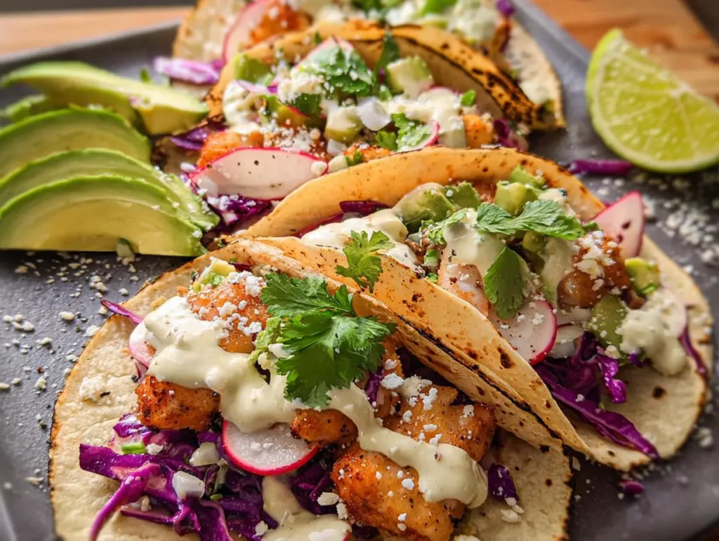 Easy Fish Tacos with Creamy Sauce