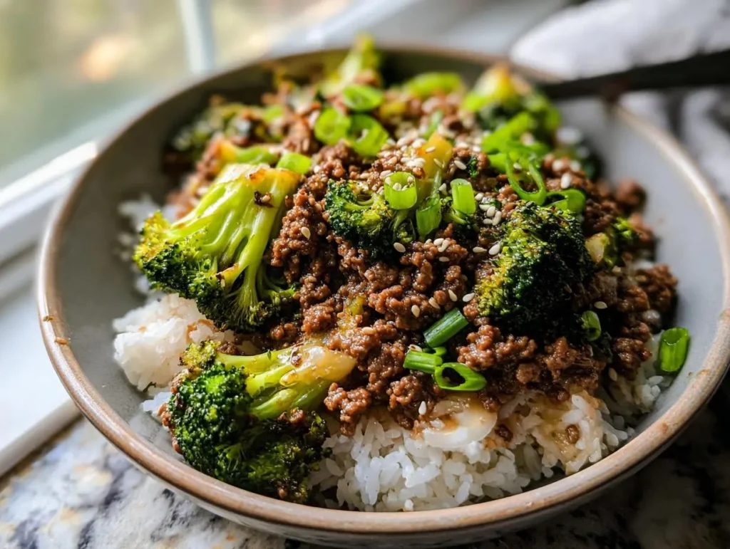 Ground Beef and Broccoli Stir Fry
