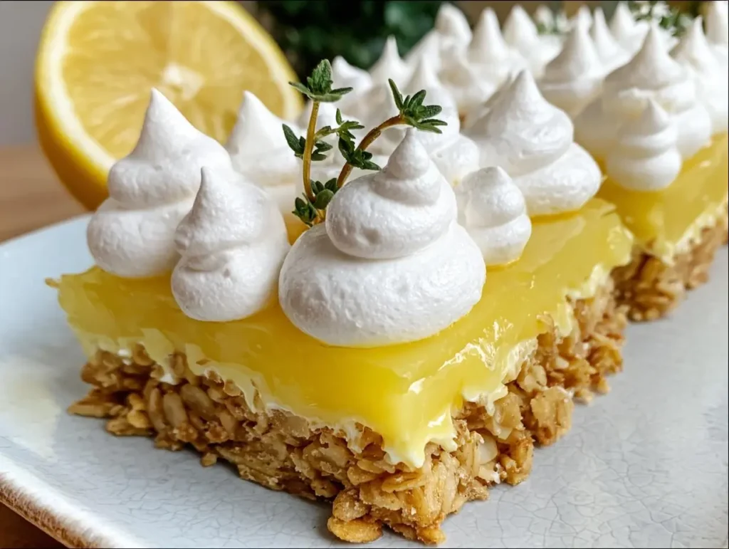Lemon Meringue Pie Granola Bars