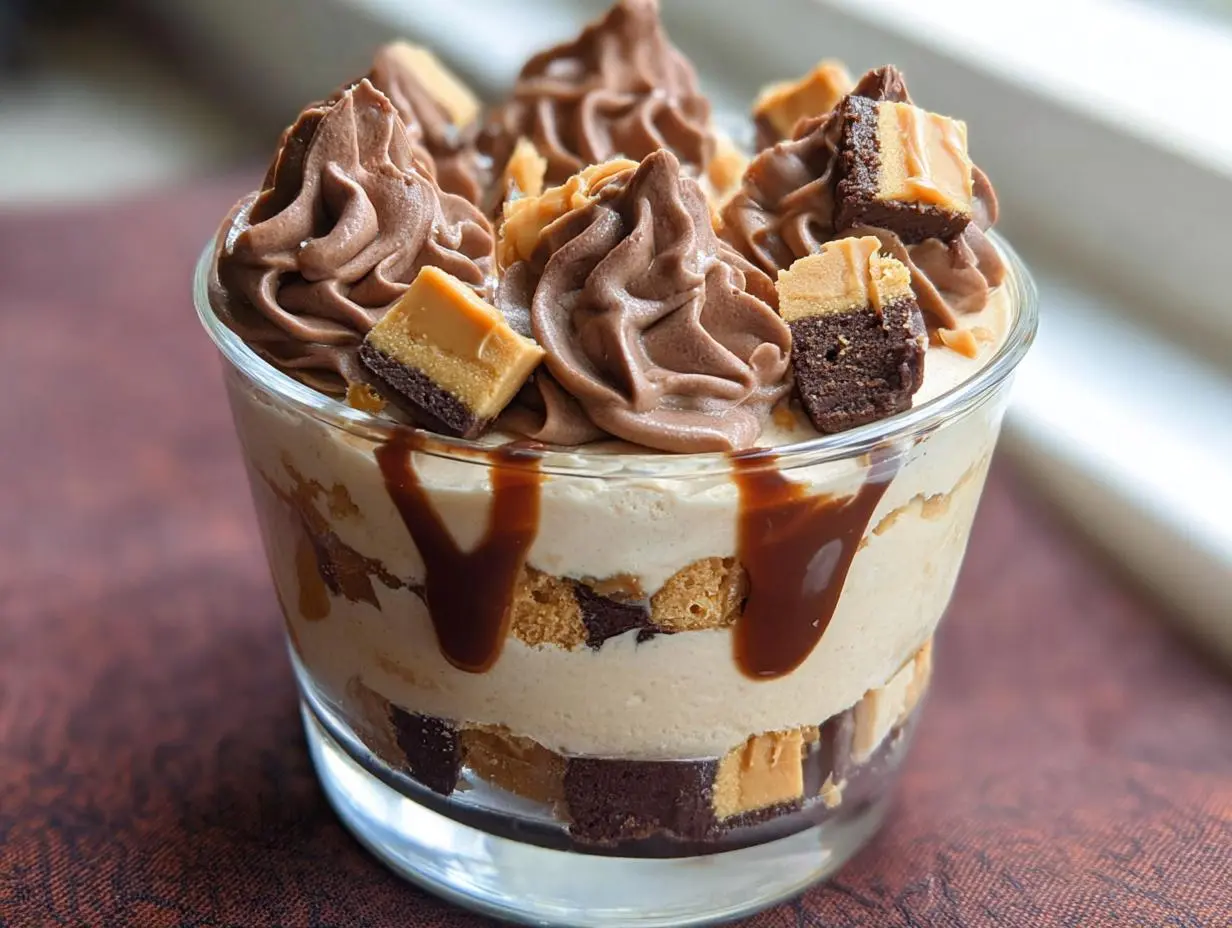 Mini Reese's Chocolate Peanut Butter Cheesecake Trifles Recipe
