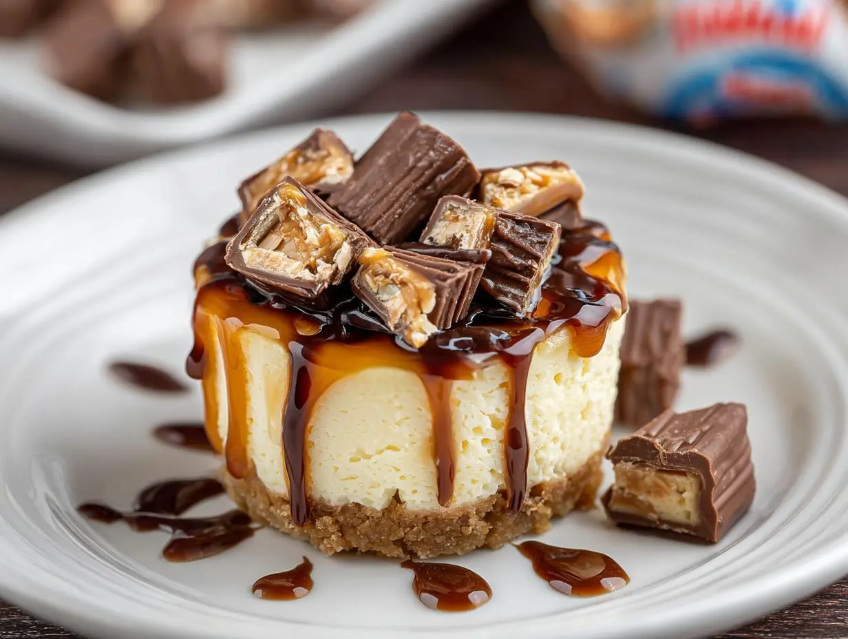 Mini Snickers Cheesecake Recipe Mini Snickers Cheesecake Recipe