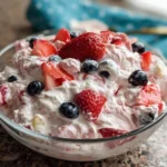 Mixed Berry No Bake Cheesecake Salad