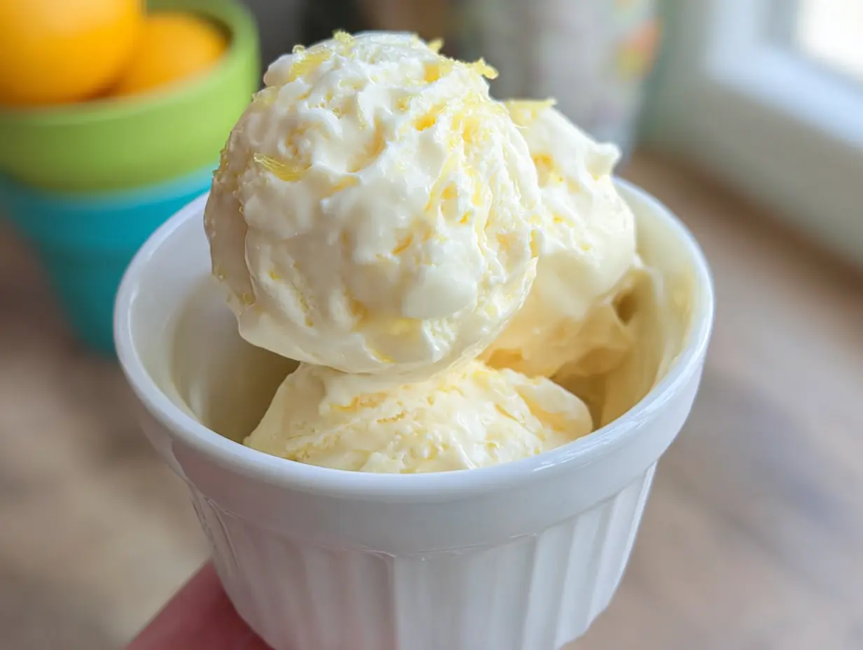 No Churn Lemon Ice Cream Recipe