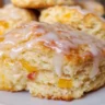 Peach Buttermilk Biscuits