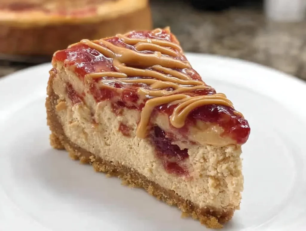 Peanut Butter and Jelly Cheesecake