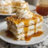 Ritz Cracker Salted Caramel Icebox Cake