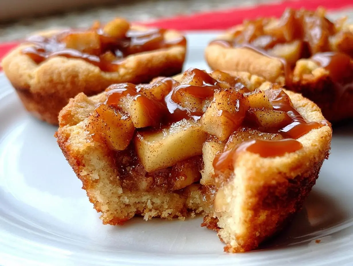 Salted Caramel Apple Cookie Cups Recipe