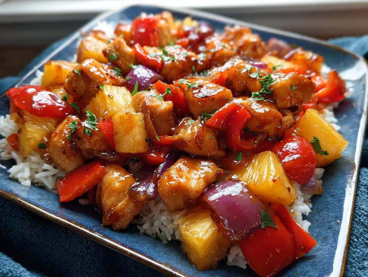 Sheet Pan Hawaiian Chicken Recipe Sheet Pan Hawaiian Chicken Recipe