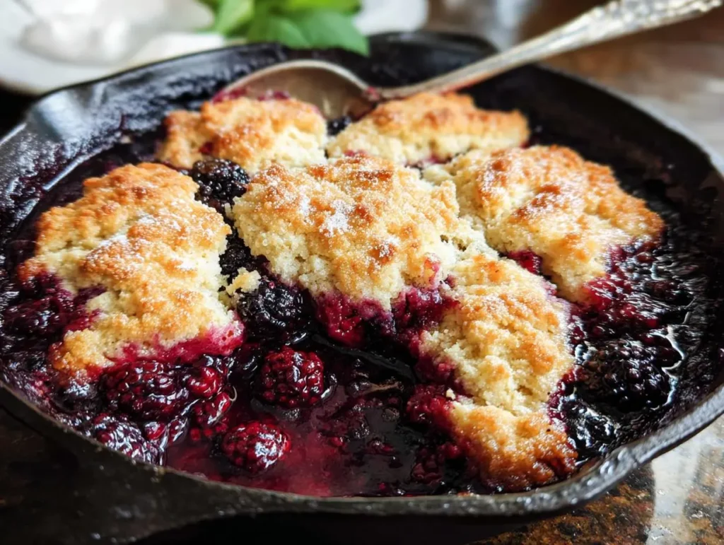 Skillet Blackberry Cobbler
