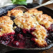 Easy Skillet Blackberry Cobbler Recipe