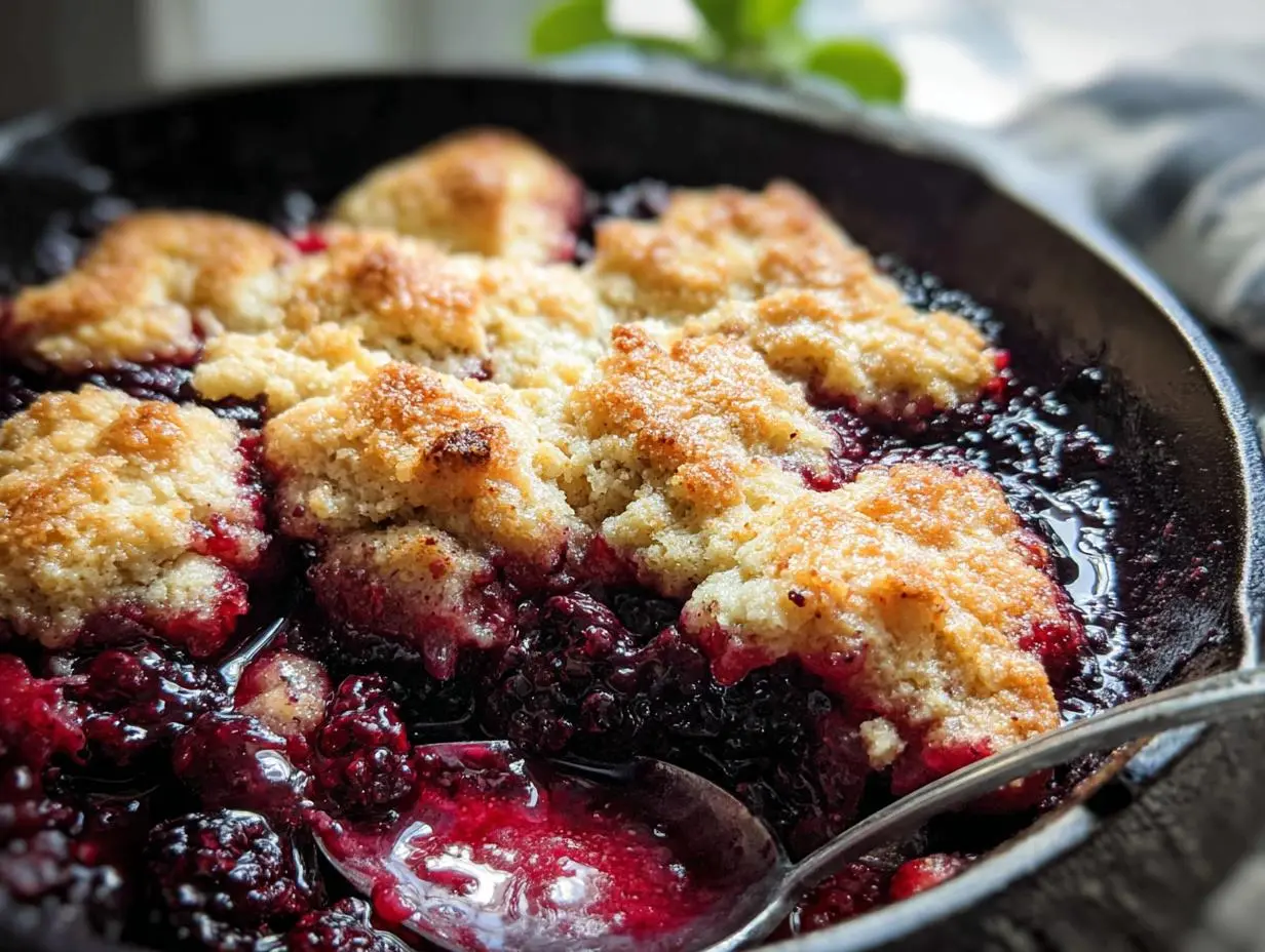 Skillet Blackberry Cobbler Recipe