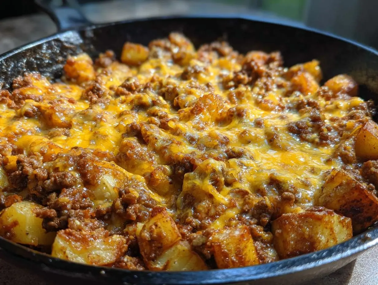 Sloppy Joe Potato Skillet Recipe