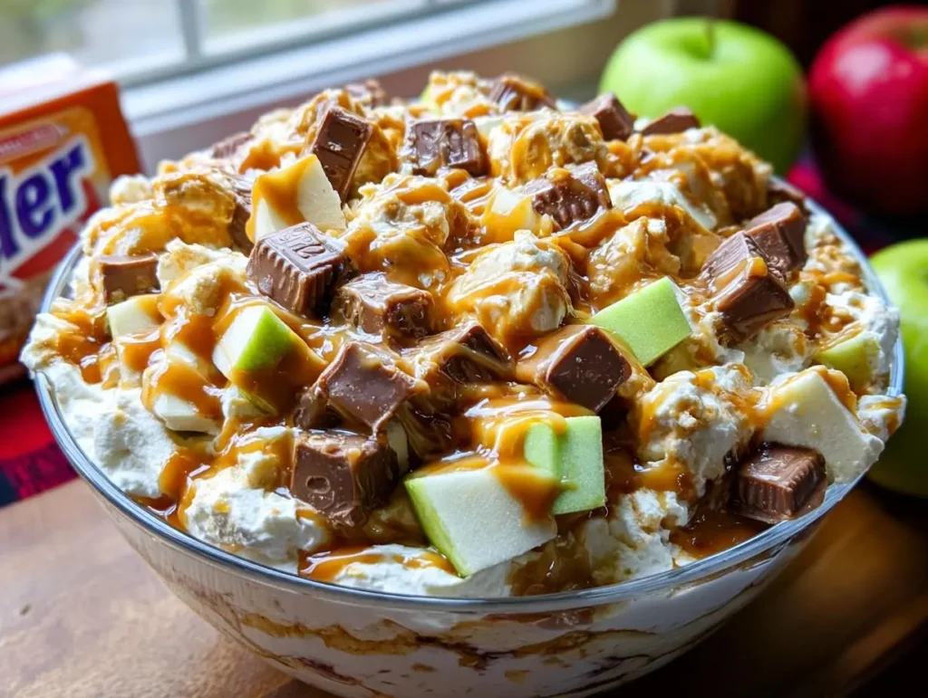 Snickers Caramel Apple Salad