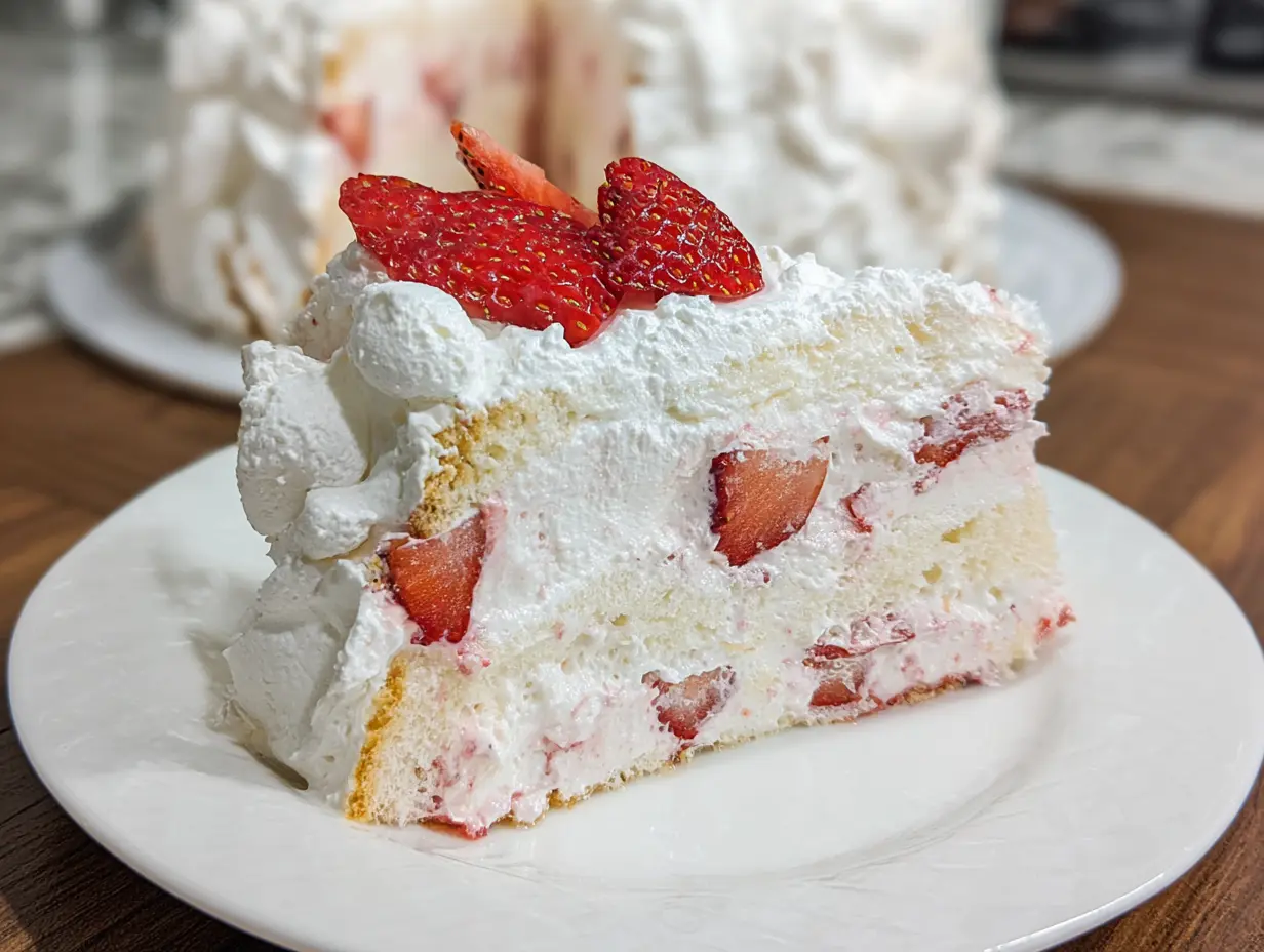 Strawberry Angel Cake Recipe