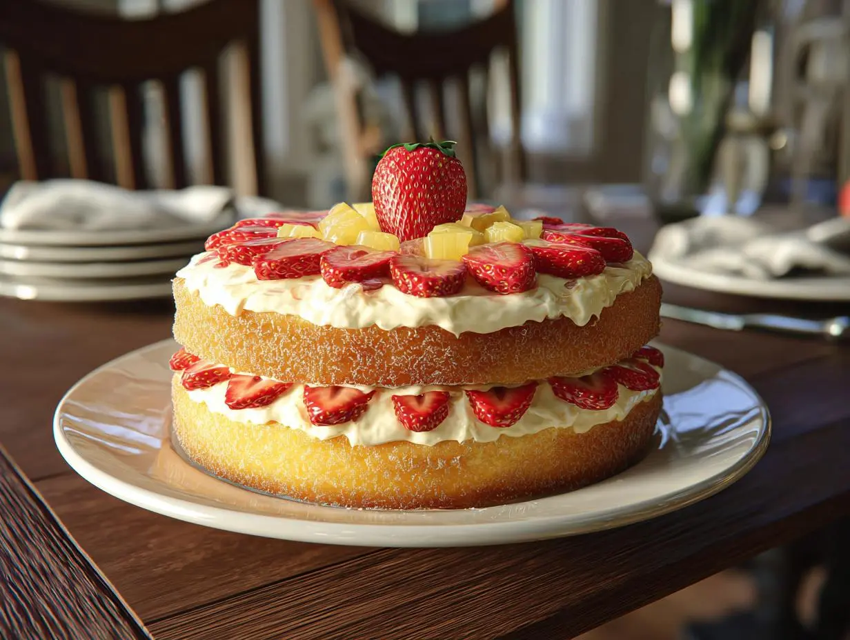 Strawberry Pineapple Cake
