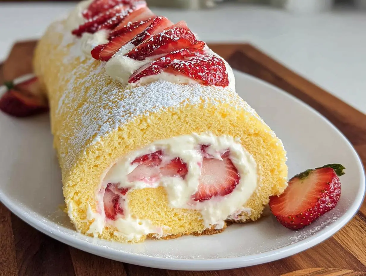 Strawberry Shortcake Cheesecake Rolls Recipe