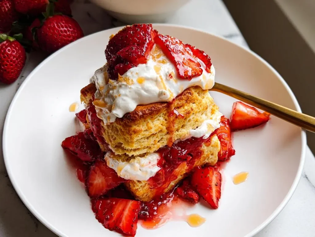 Strawberry Shortcake with Buttermilk Biscuits
