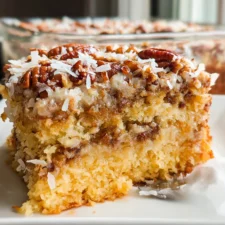 Moist Texas Tornado Cake Recipe with Pineapple & Pecans