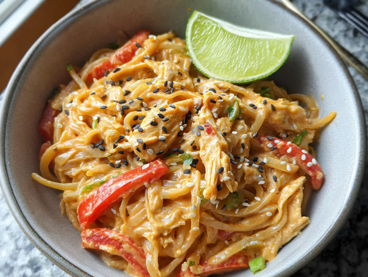 Thai Curry Noodles With Chicken
