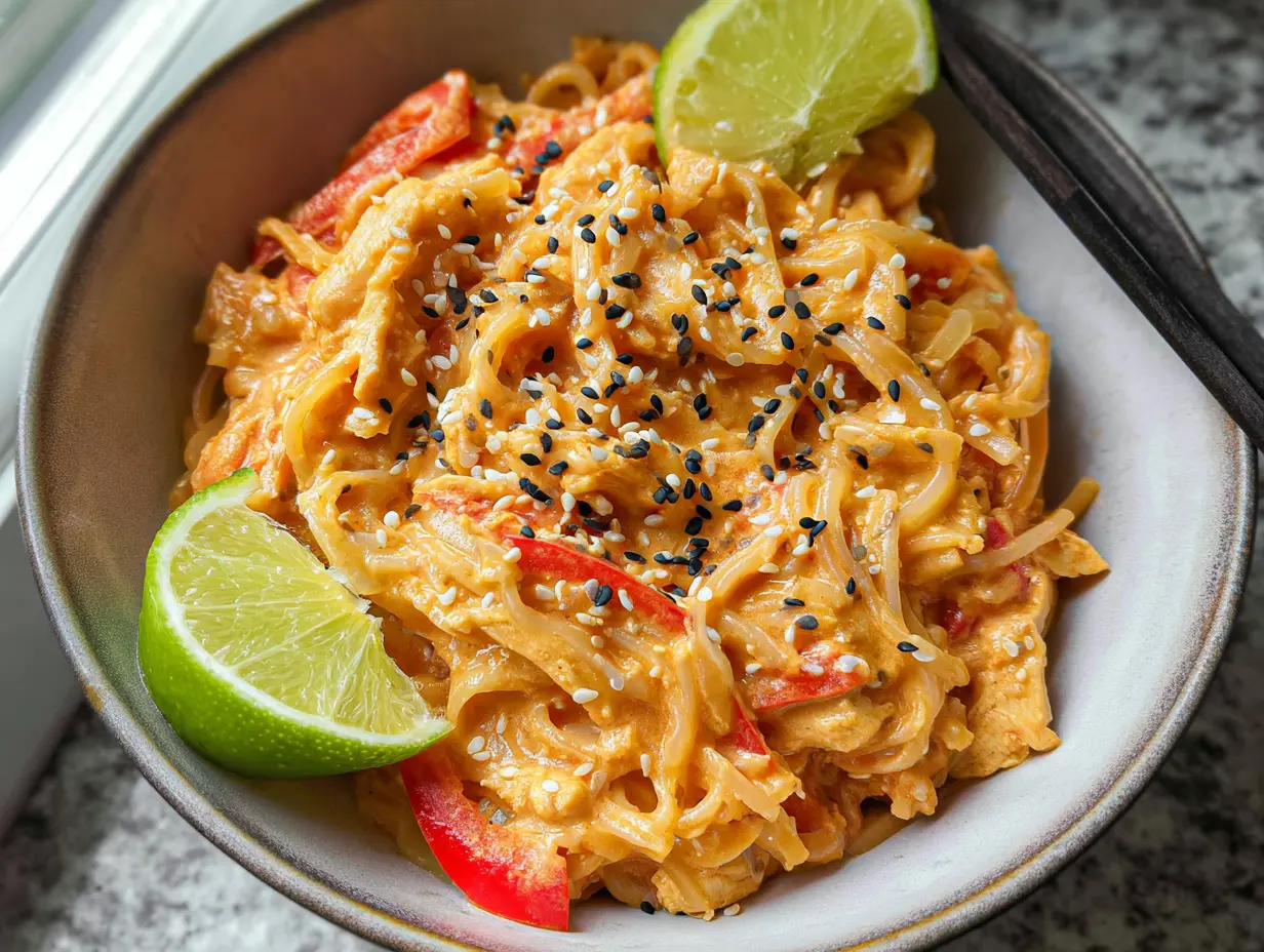 Thai Curry Noodles With Chicken Recipe