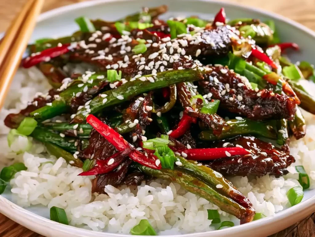 Beef and Bean Sprout Stir Fry