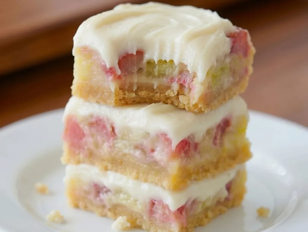 Rhubarb Custard Bars