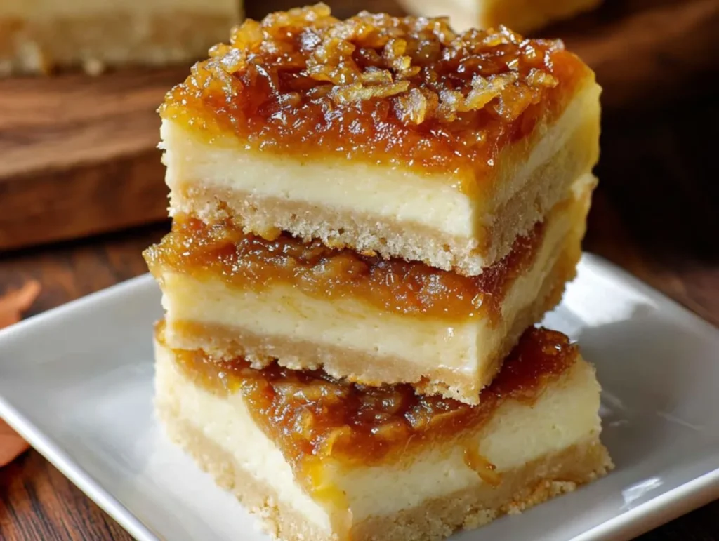 Apple Custard Bars
