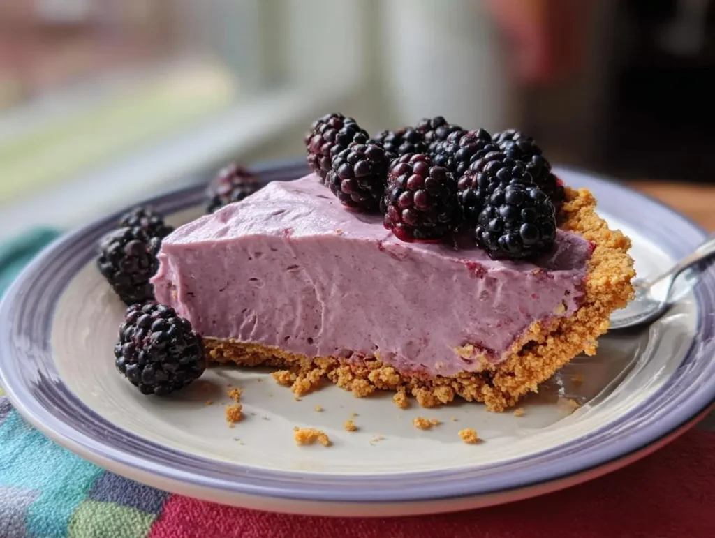 Black Raspberry Cream Pie