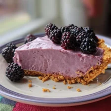 Easy No-Bake Black Raspberry Cream Pie Recipe