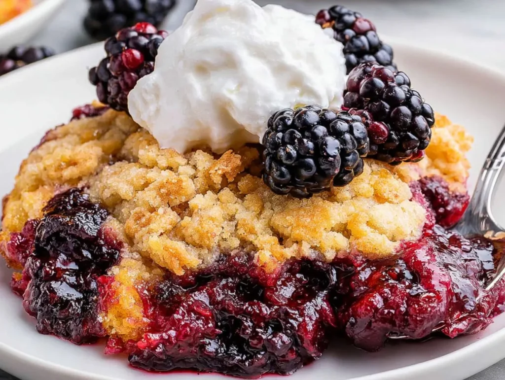Blackberry Dump Cake