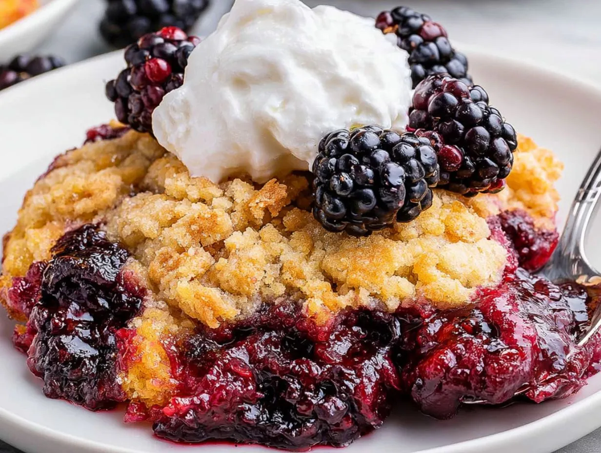 Blackberry Dump Cake